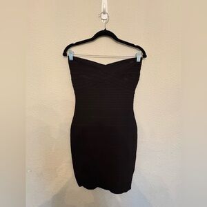 Chic Strapless Black Dress